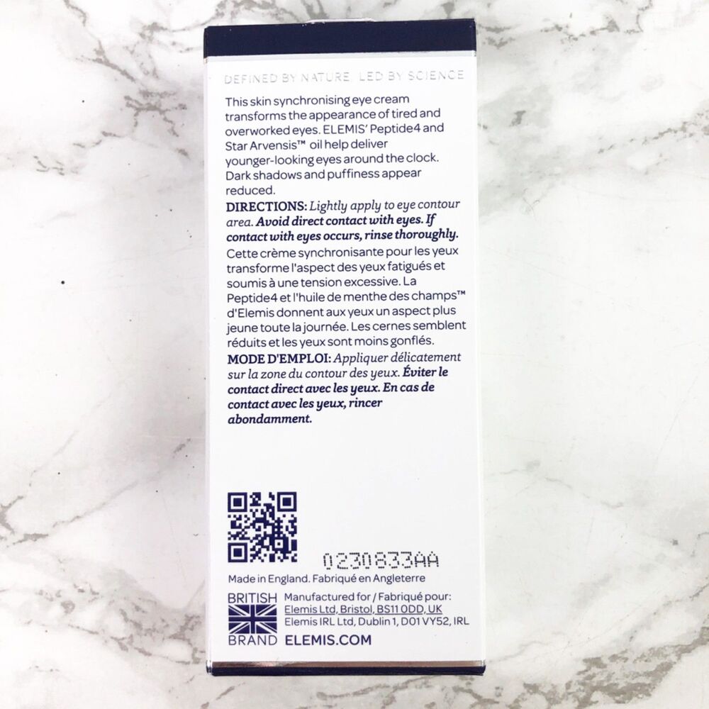 NIB Peptide4 Eye Recovery Cream - Elemis - Picture 5 of 6